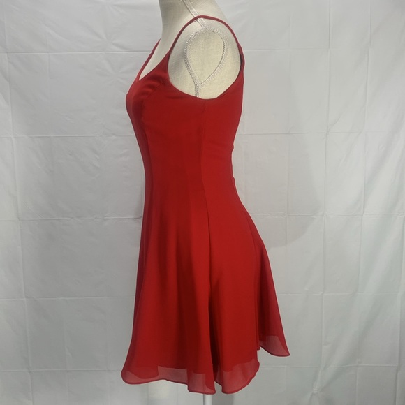 Rampage Vintage Red Cocktail Mini Dress Size 3 - Picture 4 of 12